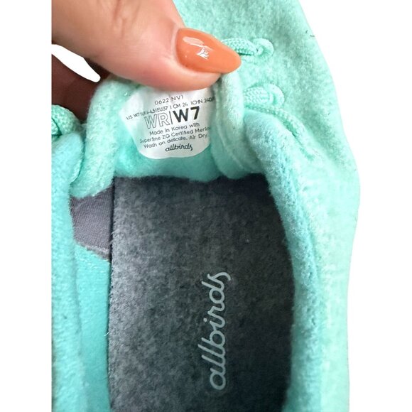 ALLBIRDS Pistachio Mint Green Lace Up Sneakers Size Women's 7 - Picture 9 of 10